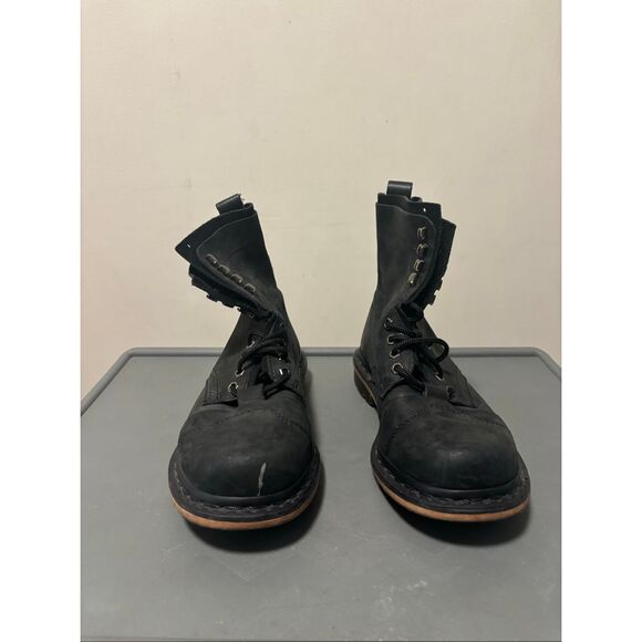 Dr. Martens Pier Polished Wyoming Hi Suede 100% Leather Work Lace Up Boots Men\'s main image 4